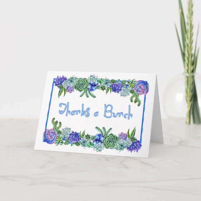 Obrigados de Cartões Suculentos (Frente)