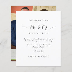 Obrigados de casamento do Sr. Script Photo Gay