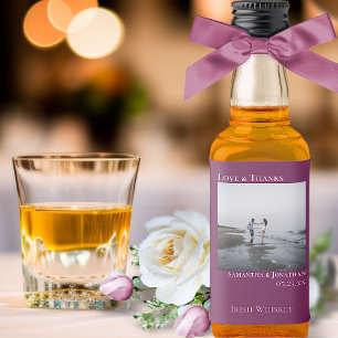Obrigados De Fotos De Casamento Roxo Simples No Ga