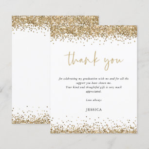 Obrigados de Graduação Dourada Glitter 2024 do Orç
