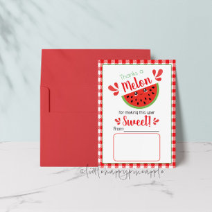 Obrigados de um Cartões de agradecimentos de profe