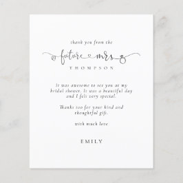 Obrigados do Chá de panela Coração da Sra. Ring