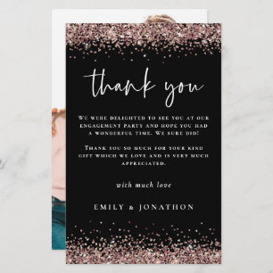 Obrigados Dourados Glitter do Rosa de Fotografia d