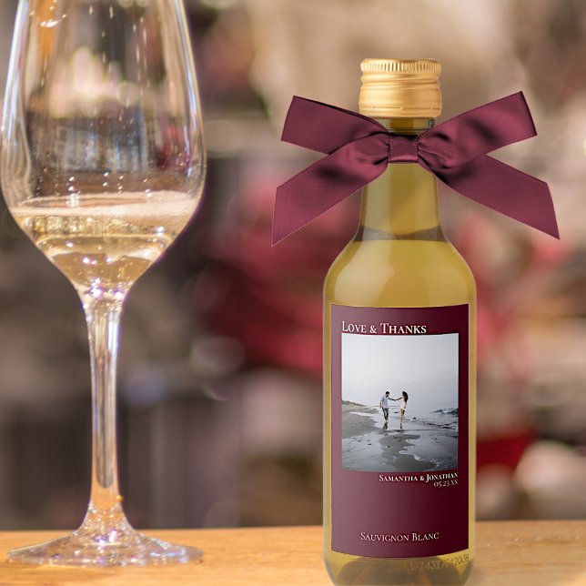 Obrigados e amor Foto de Casamento de Borgonha Min (Criador carregado)