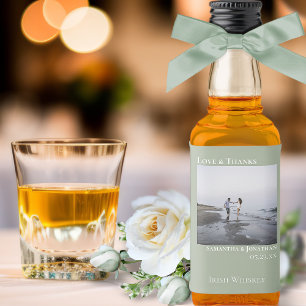 Obrigados e amor Simple Sage Green Weding Photo Mi