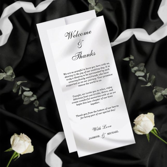 Obrigados e boas-vindas do Elegante moderno preto  (Criador carregado)