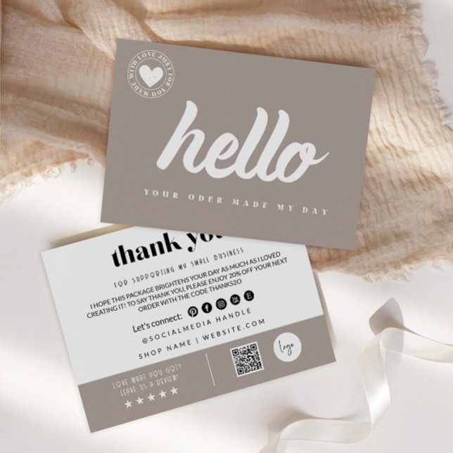 Obrigados Modernos Para Seu Cartão De Compra (Criador carregado)