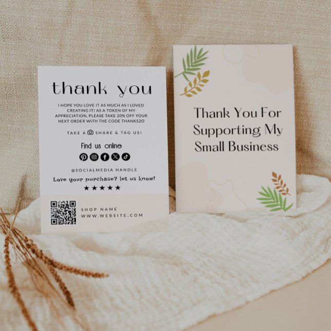 Obrigados Modernos Para Seu Cartão De Compra (Criador carregado)