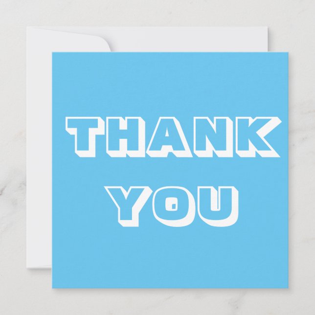 Obrigados, obrigado, branco azul claro (Frente)