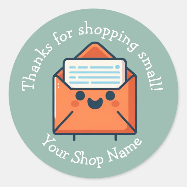 Obrigados para Comprar adesivos para pequenas empr (Frente)