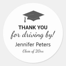 Obrigados para conduzir por autocolantes de gradua