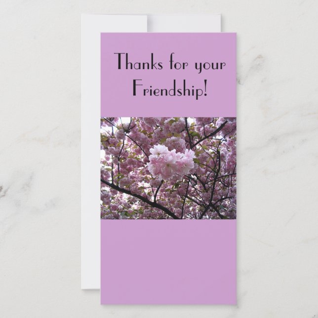 Obrigados para seu cartão com fotos da amizade (Frente)