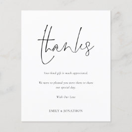 Obrigados recém-casados de Foto de Script de Orçam