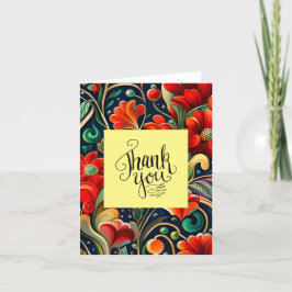 Obrigados Vibrantes: Flores Vermelhas e Cartões de