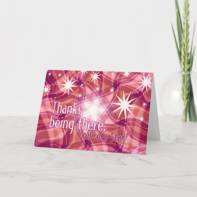 Obrigados Você é um Cartão de Apreciação Estrela (Frente)