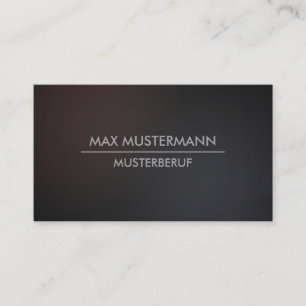 Obscurece cartões de presentação minimalistisch