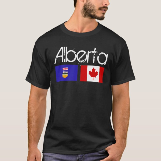 Obscuridade da camisa da bandeira de Alberta (Frente)