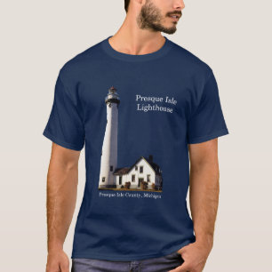 Obscuridade da camisa do farol da ilha de Presque