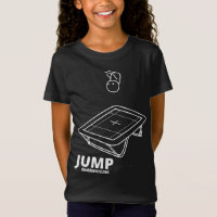 Obscuridade da camisa do SALTO do trampolim