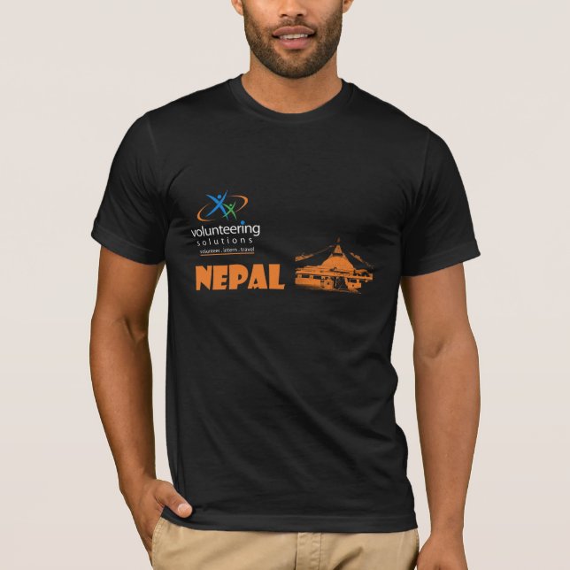 Obscuridade do t-shirt de Nepal - oferecendo (Frente)