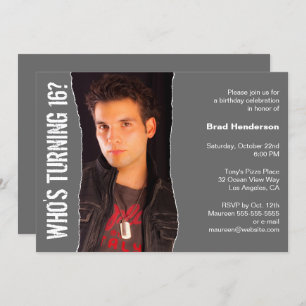 Obscuridade moderna do convite da foto da festa de