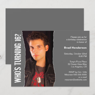 Obscuridade moderna do convite da foto da festa de