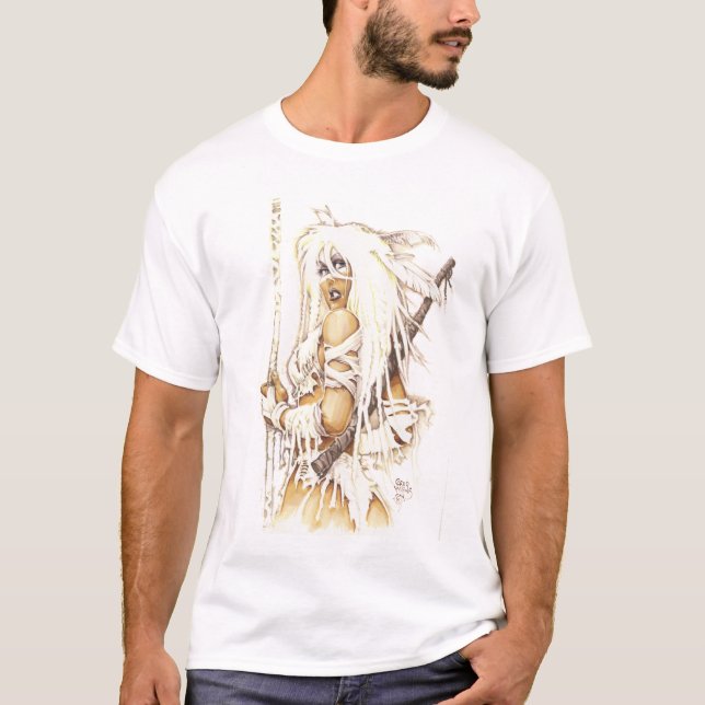 Obscuridade uma camisa Curto-Sleeved (Frente)