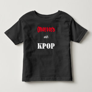 Obsedado com Camiseta de Bebê do KPOP