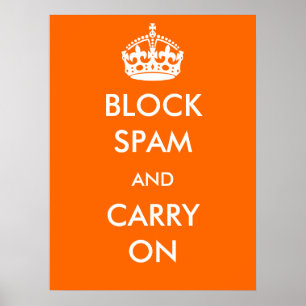 Obstrua o Spam e continue o poster