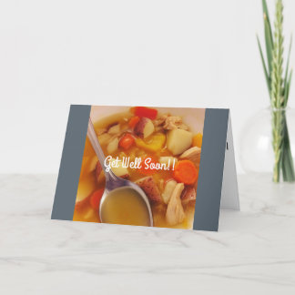 Obtenha logo o cartão bom da canja de galinha