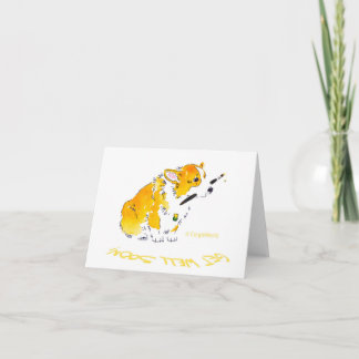 Obtenha logo o cartão bom do Corgi
