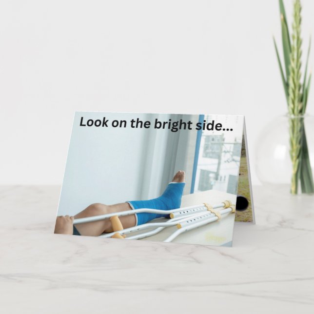 obtenha logo um cartão para o osso partido (Frente)