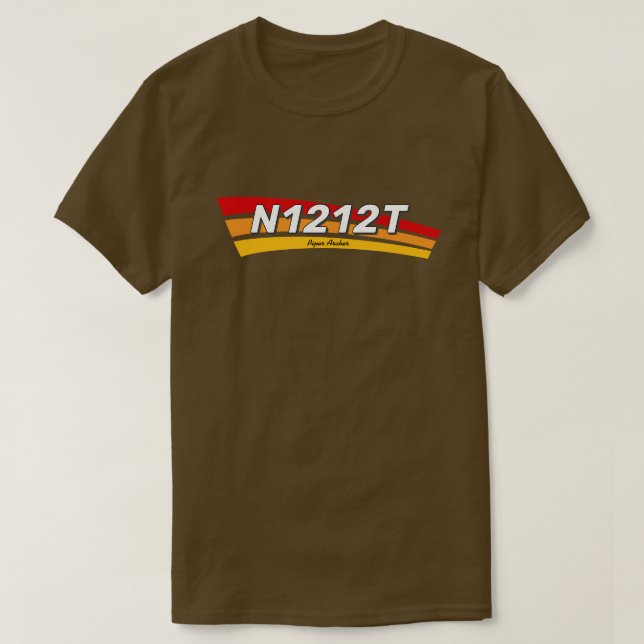 Obtenha Sua Própria Camiseta de Número de Aeronave (Frente do Design)