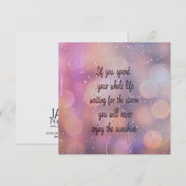 OBTENHA um cartão UMBRELLA 5.25 x 5.25 (Frente/Verso)