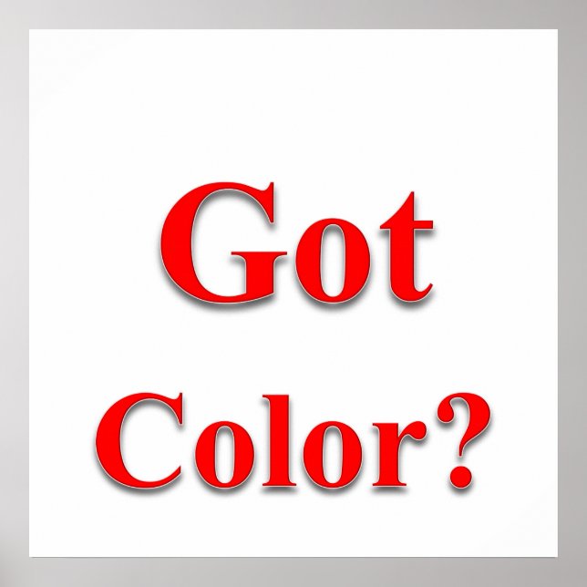 Obter Matriz de Poster de Cor (Frente)