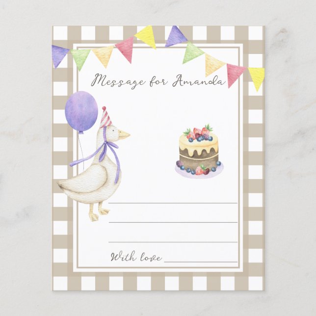 Obter mensagem da cápsula do horário de aniversári (Frente)