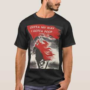 Obtido à camisa pálida do cavaleiro do tombadilh