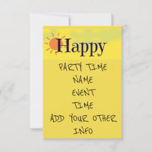 **OCASIÃO FELIZ** **EVENTO*** E **FESTA** CONVITE