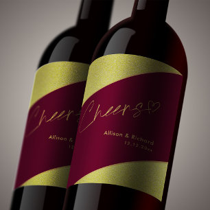 Ocasiões Especiais De Etiquetas De Vinho De Queijo