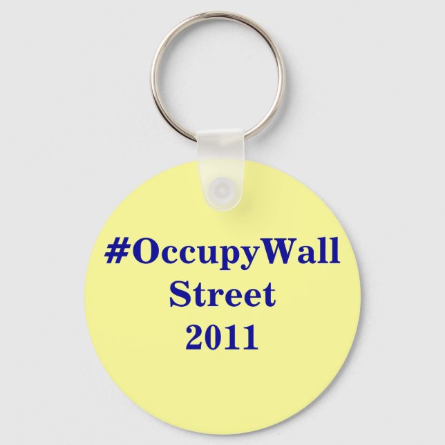 #OccupyWallStreet chaveiro (Frente)