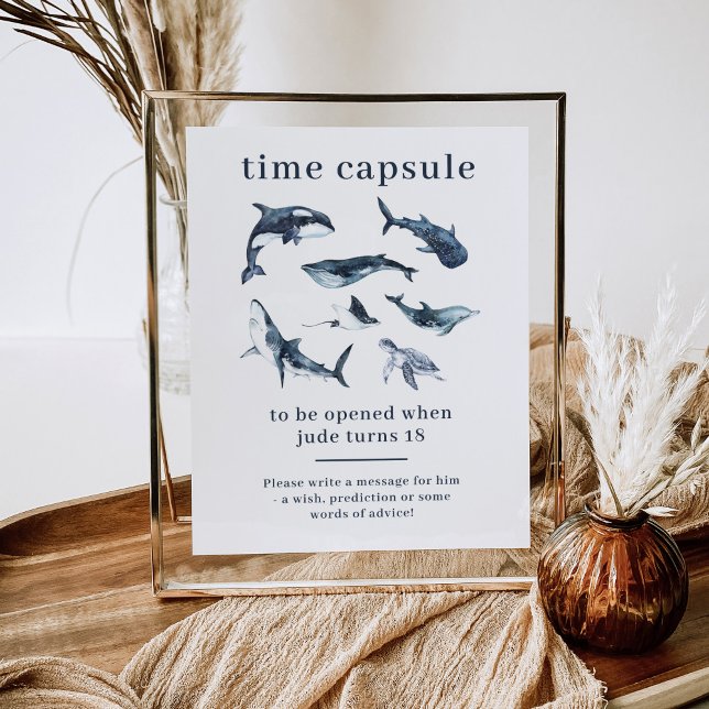 Ocean Animals Time Capsule Poster (Criador carregado)