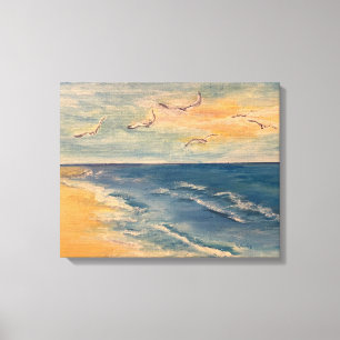 Ocean Beach Breeze Canvas