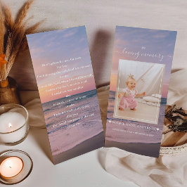 Ocean Beach Sunset Girl Foto Funeral Prayer