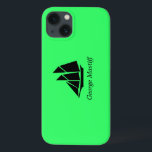 Ocean Glow_Black-on-Green Clipper Ship_personalize<br><div class="desc">Mostre-lhes quem é o grande capitão com o nosso Oceano Brilho, ícones marítimos, o cobrir de proteção aérea iPad Air Black-on-green Ship. Para personalizá-lo, basta adicionar seu nome no campo modelo disponível, e você está pronto! Para opções adicionais de design, clique em "Personalizar" e vá embora.</div>