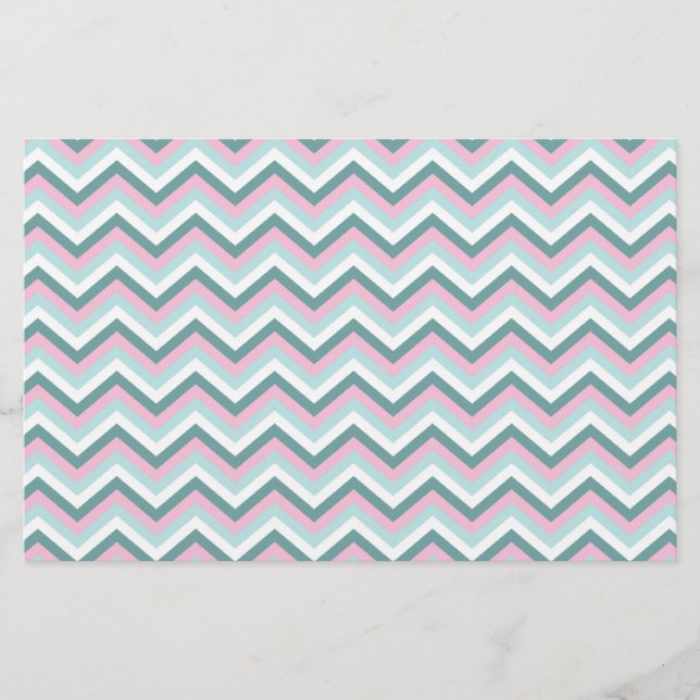 Ocean Mist Chevron Patterno (Frente)