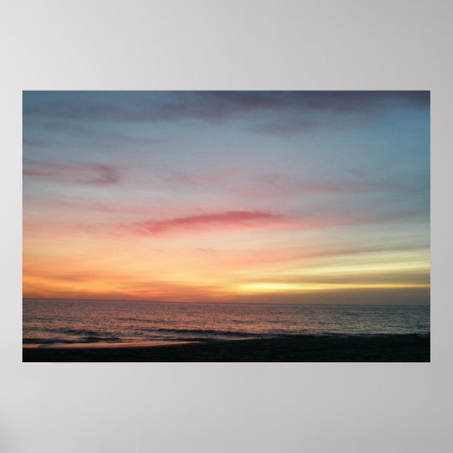 Ocean Sunrise, Poster de dezembro (Frente)
