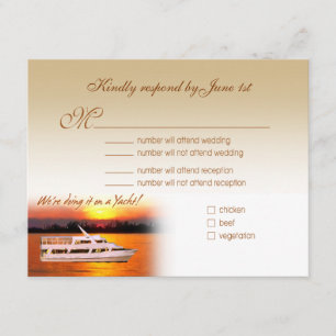 Ocean Sunset Yacht RSVP