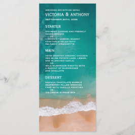 Ocean Wave, Menu Beach Weding