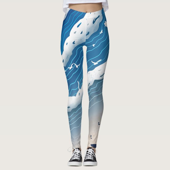 Ocean Waves Women’s Leggings  (Frente)