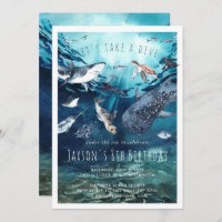 Oceano de Aquarela | CONVITE DE ANIVERSÁRIO